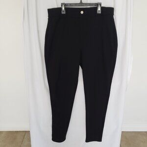 Woman Black Formal Fitted Pants